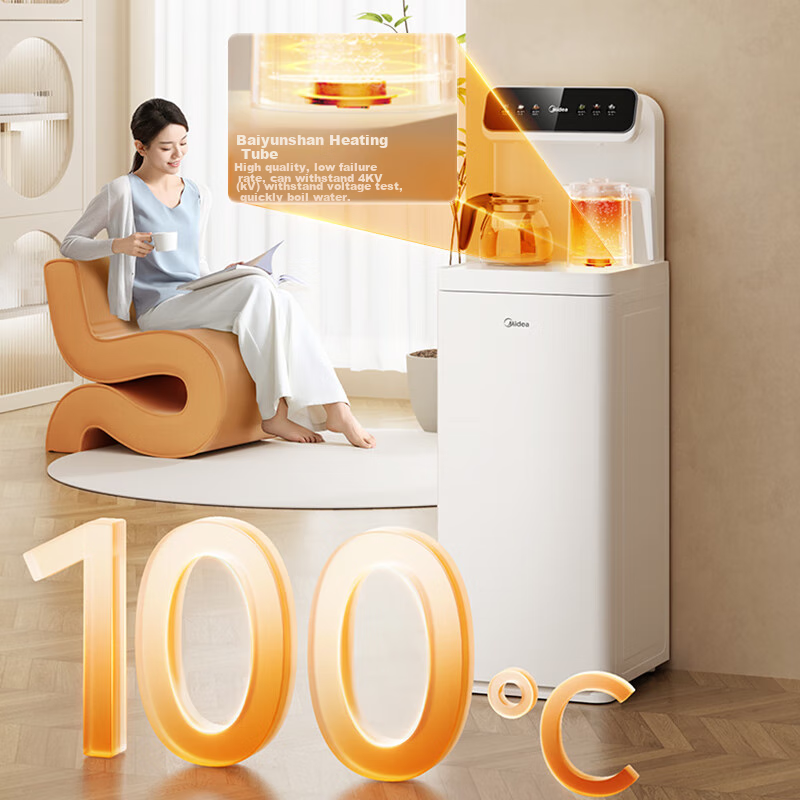 Midea Tea Bar Machine Water Dispenser Household 2025 New Tea Bar Cabinet Multi-f...