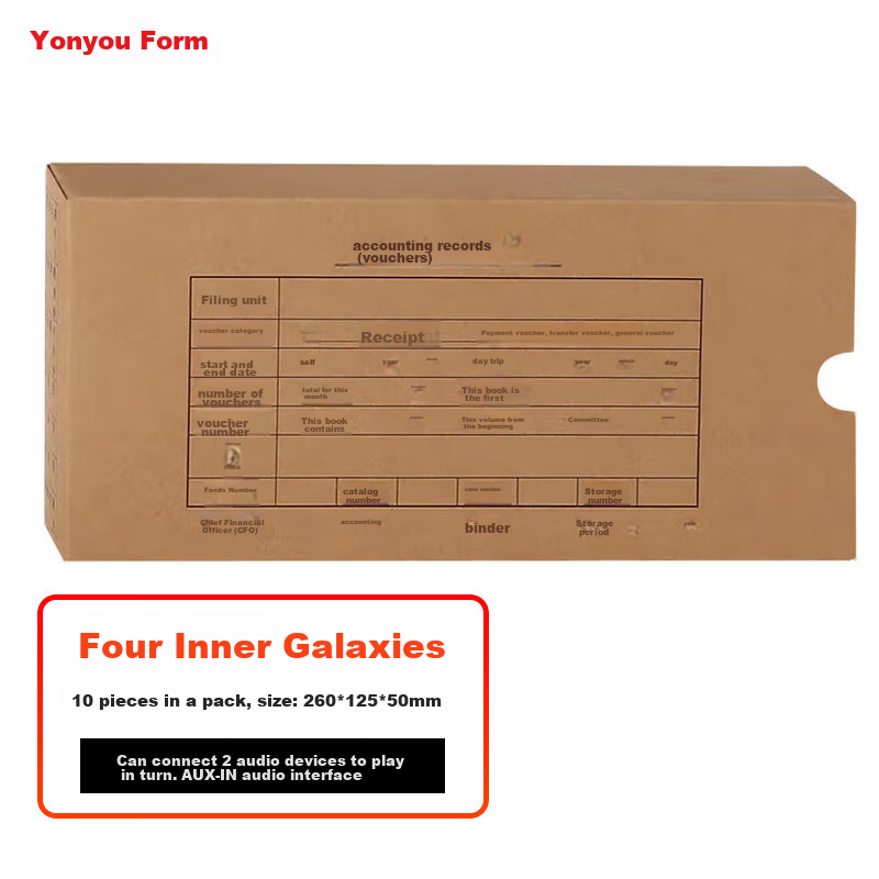 Yongyou 7.1 Voucher Binding Box, 10 Pieces/pack, 400g Imported Thick Kraft Paper...