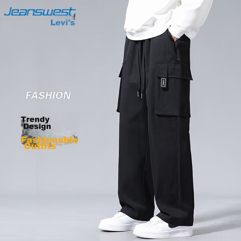 JEANSWEST Casual Pants for Men, Cargo Pants, Summer Lightweight, Trendy Straight...