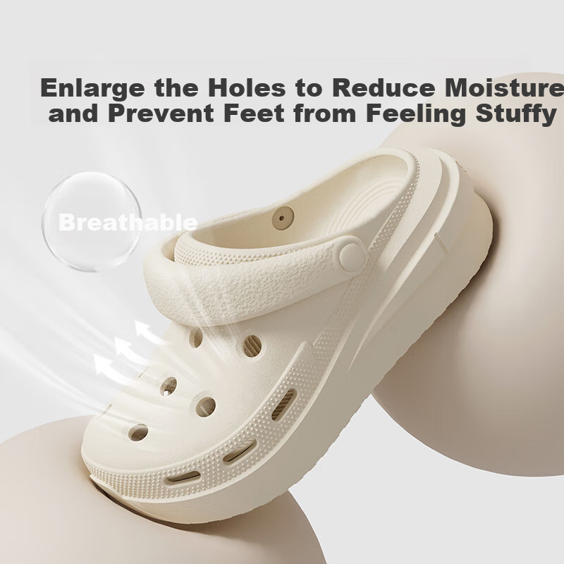 Utune Women's Platform Hole Shoes with Increased Height and Comfortable Feeling...