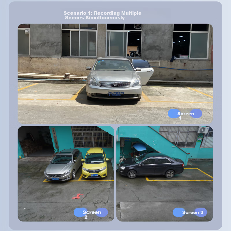 Batai An 4G Triple-Lens Outdoor Surveillance Camera with Lifetime Free Rechargea...