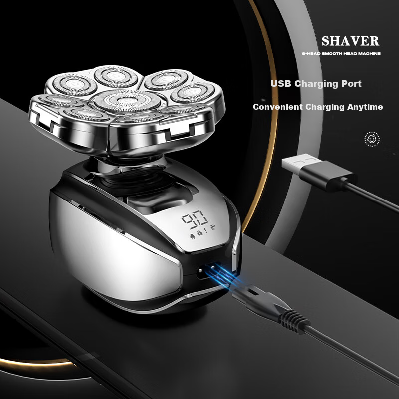 York Nine-Blade Electric Shaver for Shaving Head Bald Head Artifact High Power M...