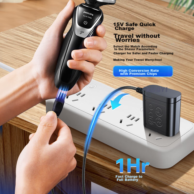 Xuanyi, Philips Shaver Charger, Hair Clipper Charging Cable, Universal for HQ850...