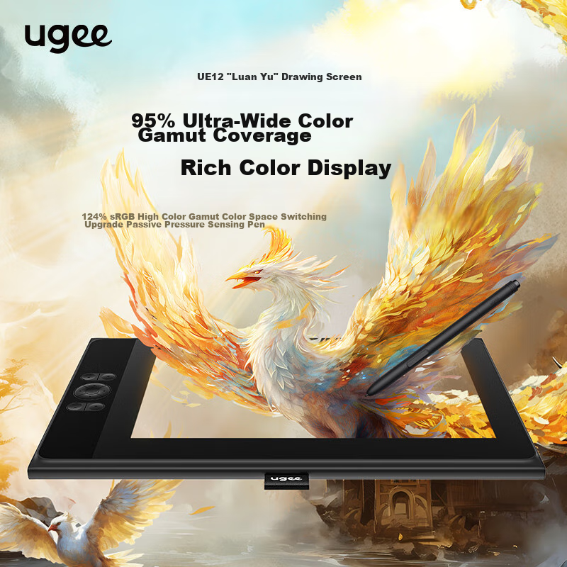 UGEE 16K Pressure-Sensitive Digital Display, Drawing Tablet, Computer Graphics S...