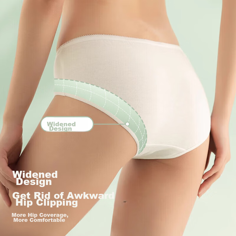 Sometimes, disposable cotton underwear for women, sterile, travel-friendly, wome...