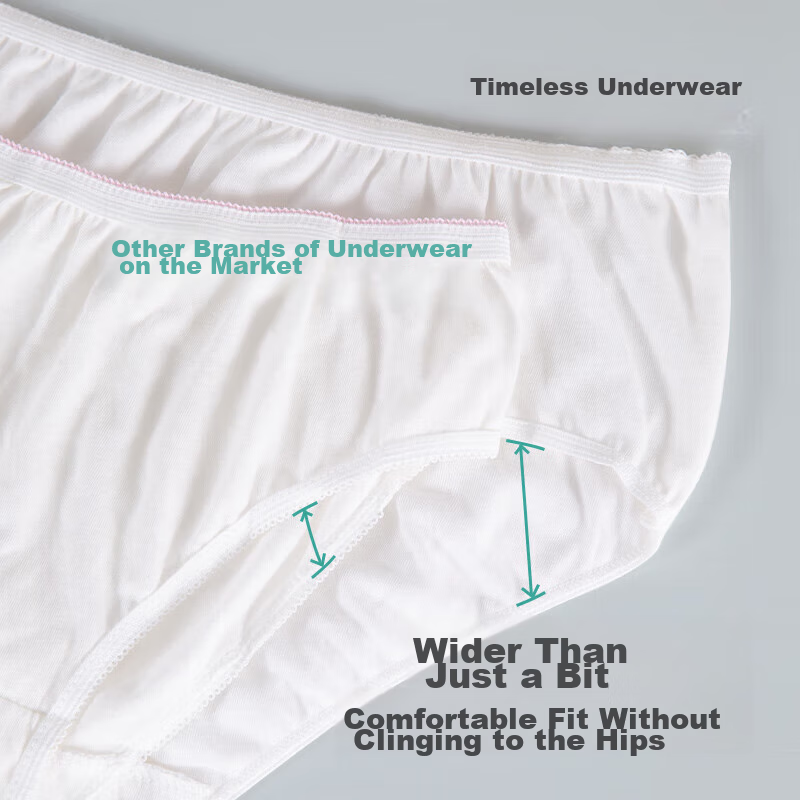Sometimes, disposable cotton underwear for women, sterile, travel-friendly, wome...