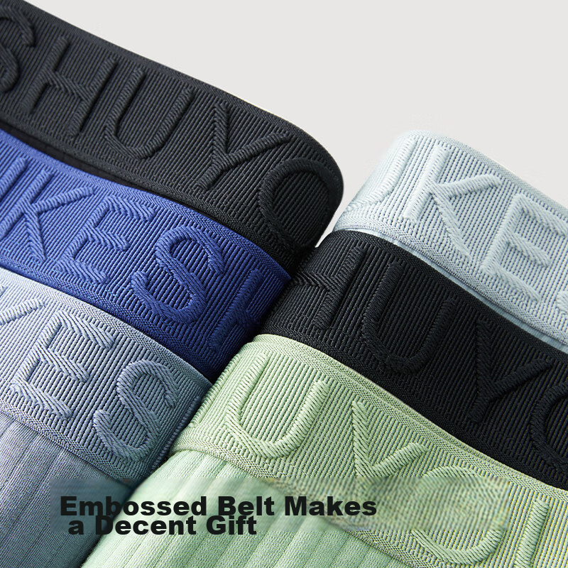 Youkeshu Men's Underwear, Pure Cotton 7A Modal Silk, Antibacterial Shorts, Visib...