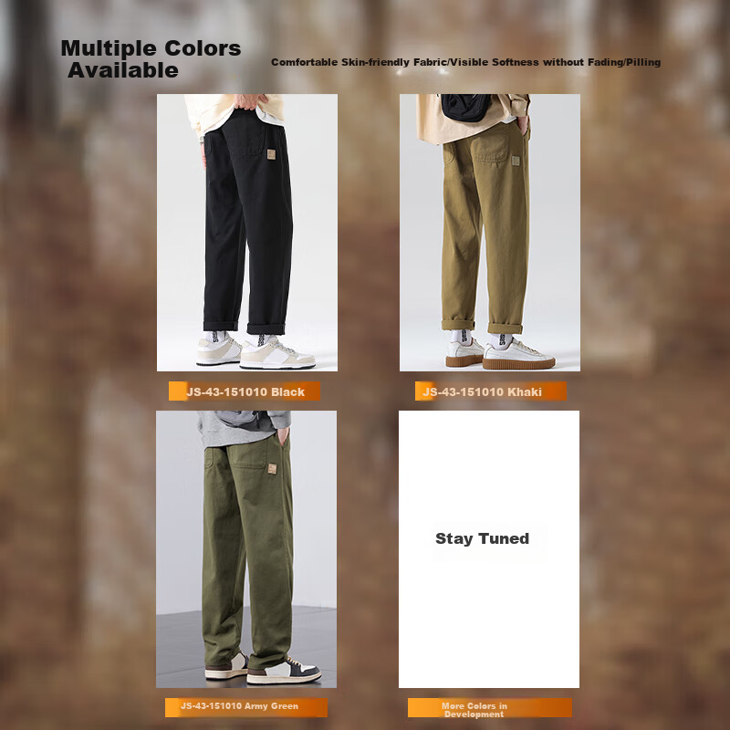 JEANSWEST Men's Casual Pants 2024 Autumn and Winter Straight Loose Sports Pants...