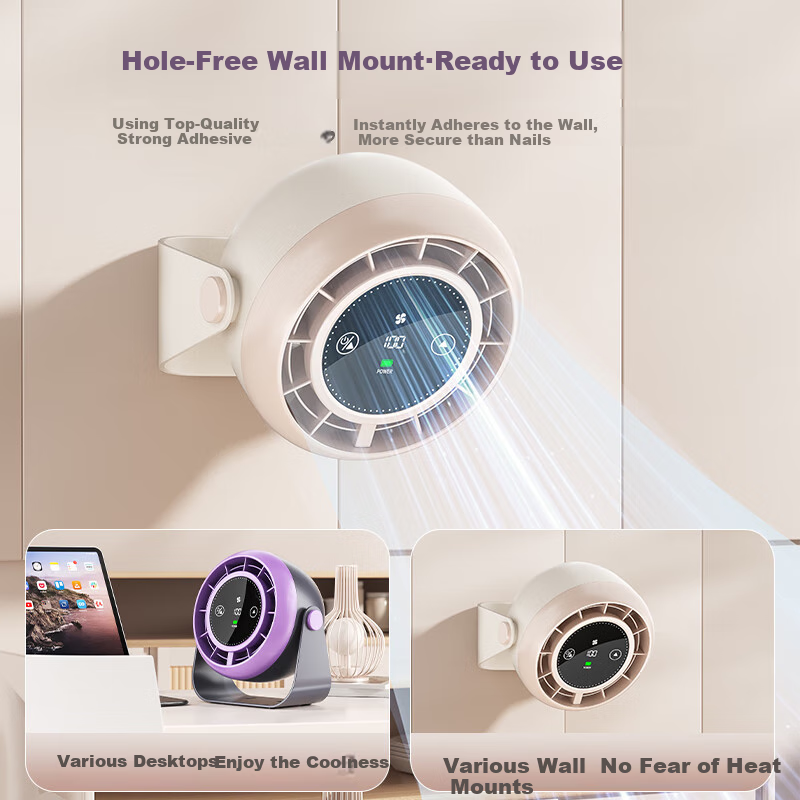 SUOYING Smart App Control Desktop Fan USB Dormitory Office Electric Fan Wind Tre...