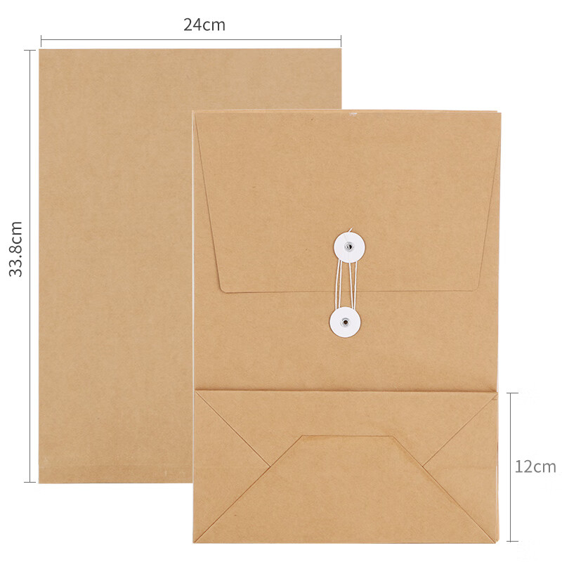 Youbili 20 Full Blank File Folders, Kraft Paper, Thickened A4, No Text Document...