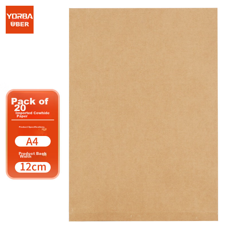 Youbili 20 Full Blank File Folders, Kraft Paper, Thickened A4, No Text Document...