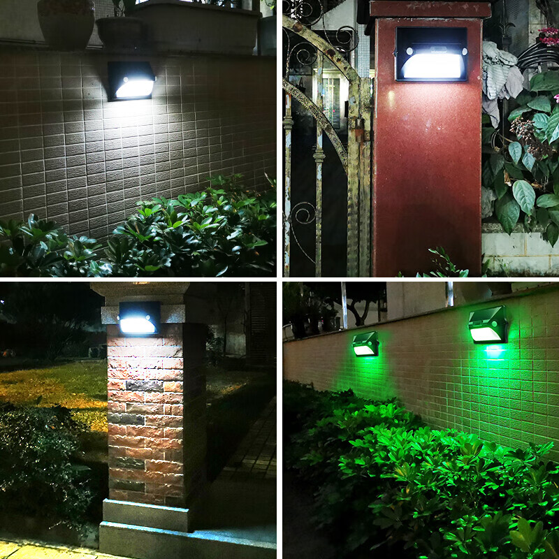 Yinglang Solar-Powered Motion Sensor Light, Outdoor Garden Light, Wall Lamp, Hom...