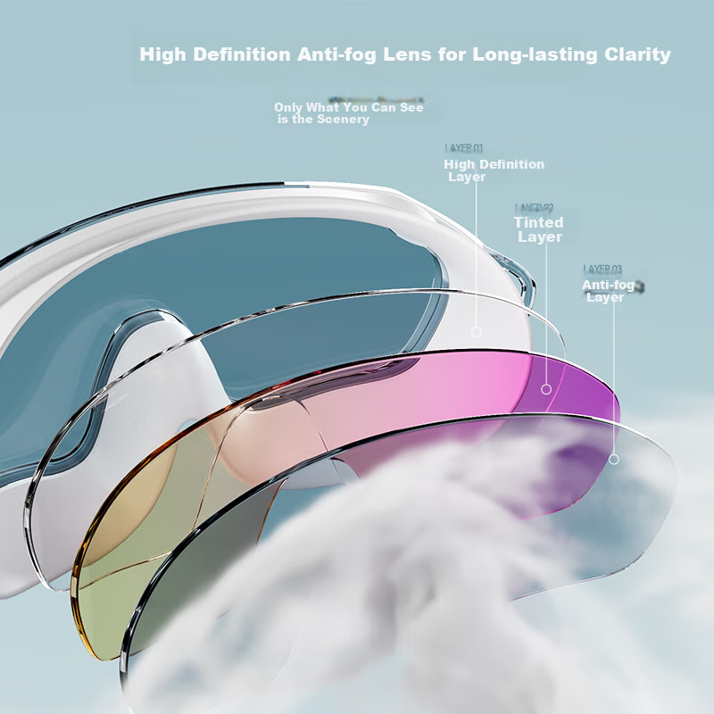 LI-NING High Definition Waterproof Anti-fog Large Frame Coated Swimming Goggles...