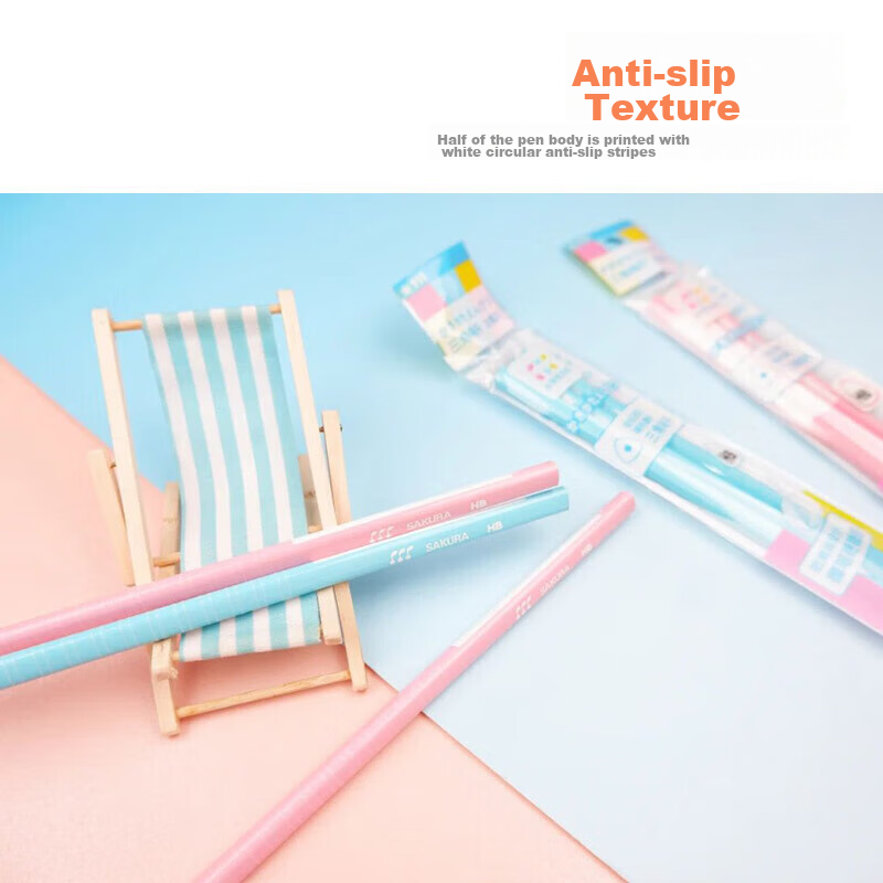 Sakura 2B Exam Pencils, Wooden Pencils for Drawing And Art, Blue Barrel, 12-Pack...