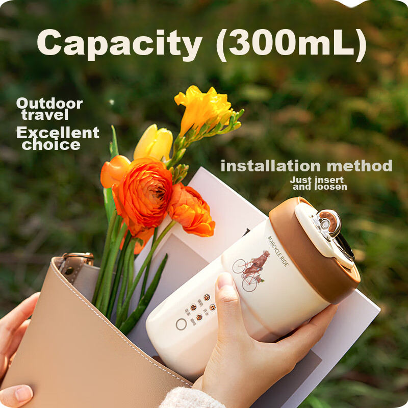 Zhuolong Portable Electric Kettle, Mini Foldable Travel Electric Kettle, Portabl...