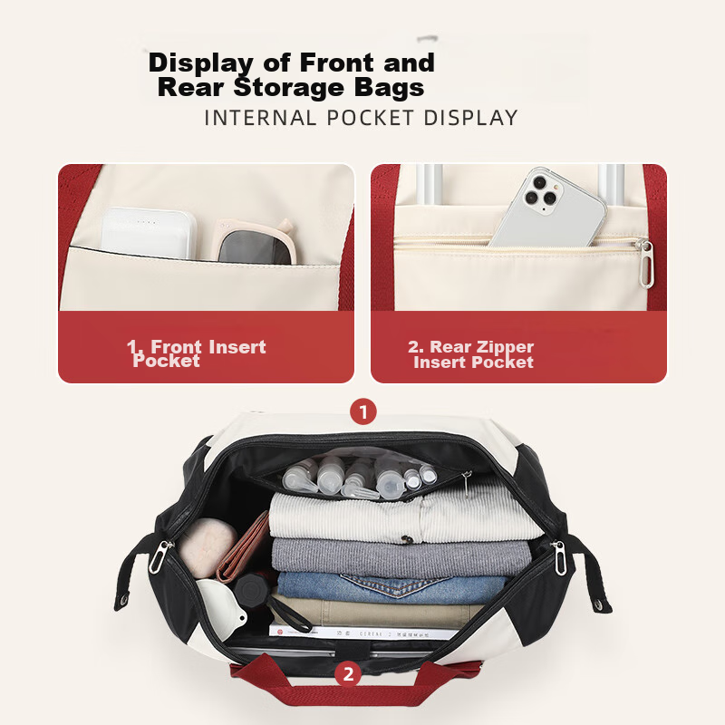 Lively Travel Large Capacity Short-Trip Trolley Suitcase Organizer Bag for Women...