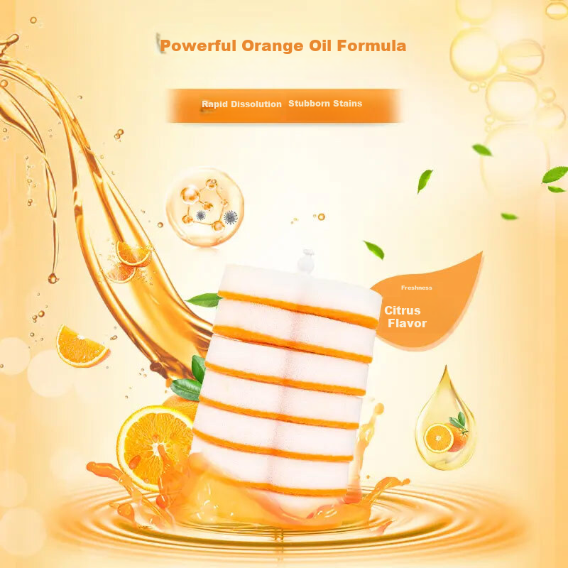 Miaojie Disposable Toilet Brush with 7 Replacement Heads, Wall-Mountable, Ready-...