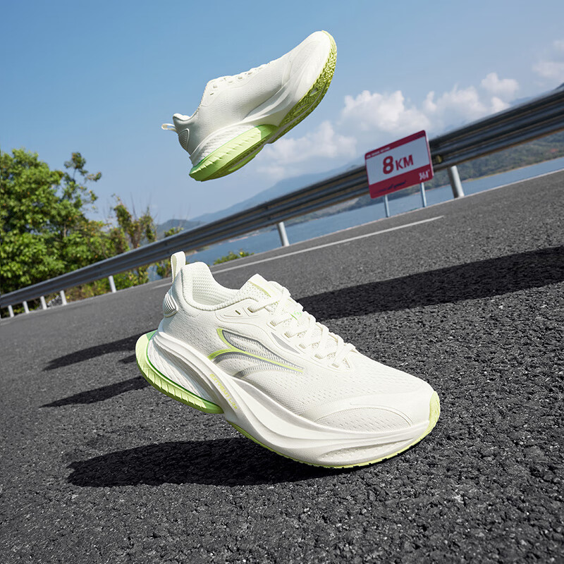 361° Men's Running Shoes Red Flame MAX Spring Summer Season Mesh Breathable Shoc...