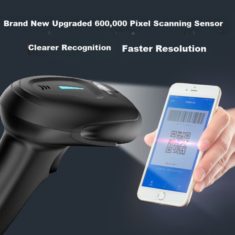 Comet Wireless Barcode Scanner Gun, 1D/2D Barcode Scanner, UDI Code Scanner for...