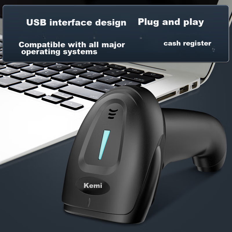 Comet Wireless Barcode Scanner Gun, 1D/2D Barcode Scanner, UDI Code Scanner for...