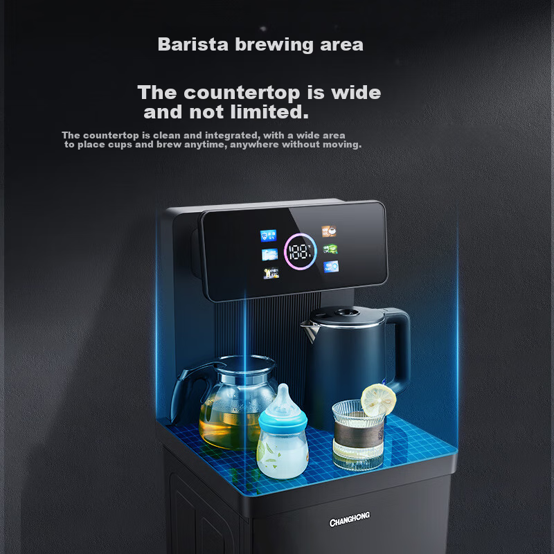 Changhong Tea Bar Machine Home Drinking Water Machine Tea Bar Cabinet Integrated...