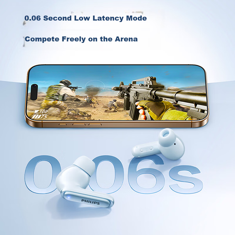 PHILIPS True Wireless Bluetooth Earbuds with Active Noise Cancelling, In-Ear Mus...