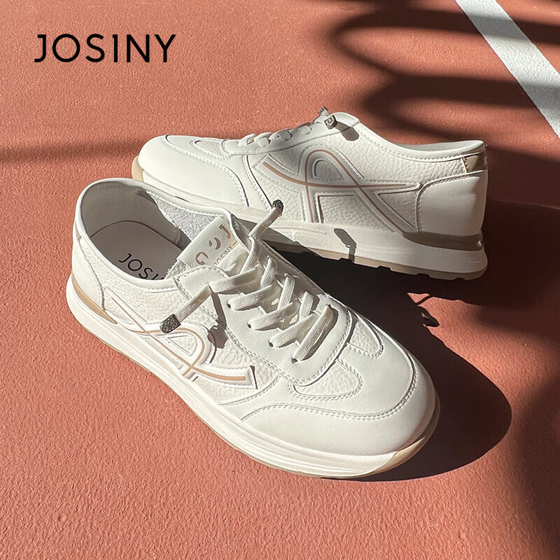 Zhuo Shi Ni Lightweight Popular White Shoes Women's Casual Sports Shoes Thick-so...