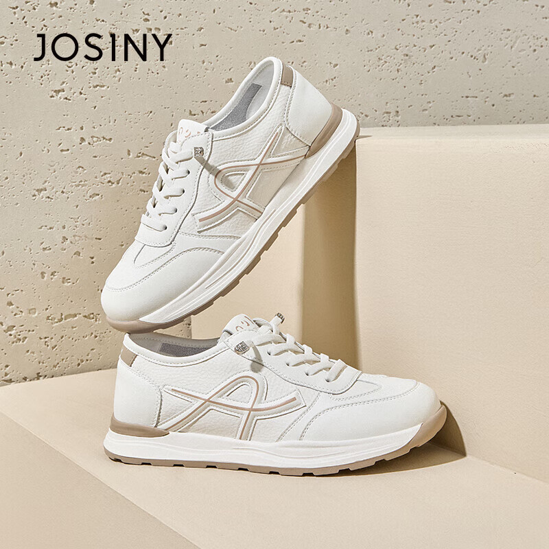 Zhuo Shi Ni Lightweight Popular White Shoes Women's Casual Sports Shoes Thick-so...