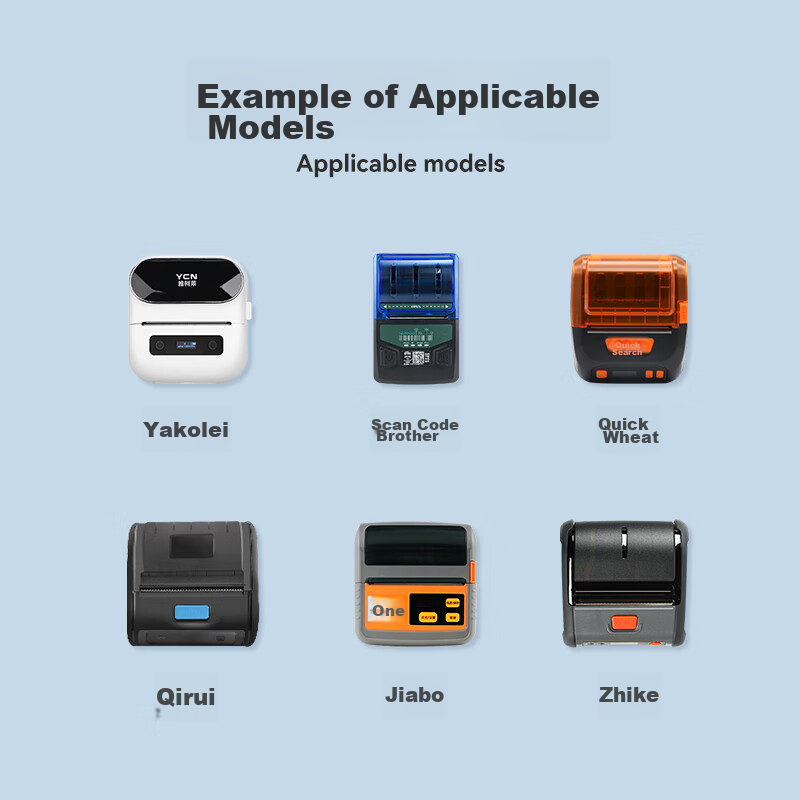 Yuanping Barcode Small Core Thermal Label Paper, Waterproof Self-Adhesive Sticke...