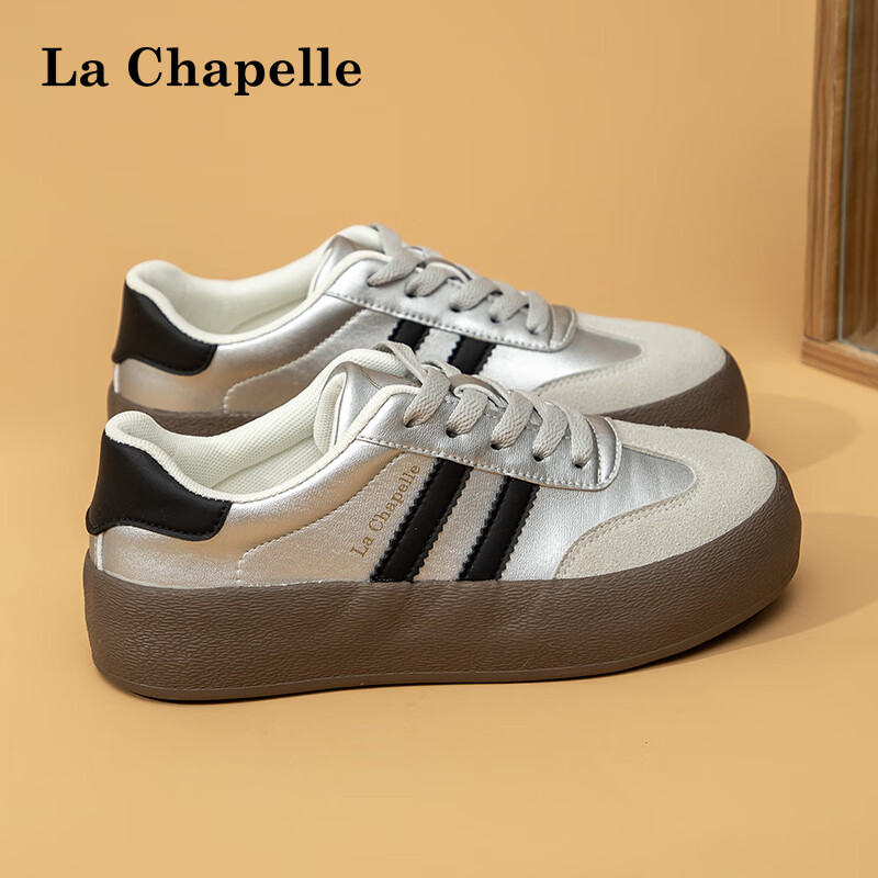 La Chapelle Women's Shoes, Summer New Thick-Soled Training Shoes, Versatile Retr...