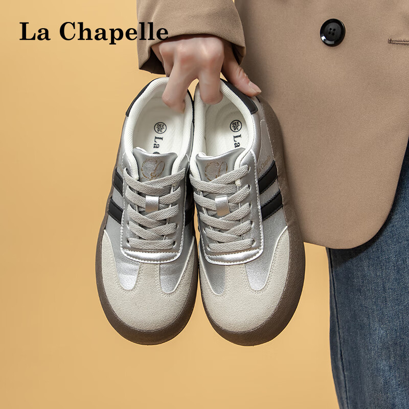 La Chapelle Women's Shoes, Summer New Thick-Soled Training Shoes, Versatile Retr...