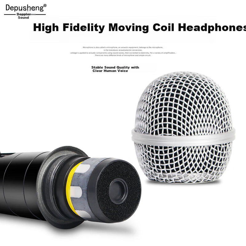 Depusheng Wired Microphone Singing Karaoke Home KTV Outdoor Speaker Speech Home...