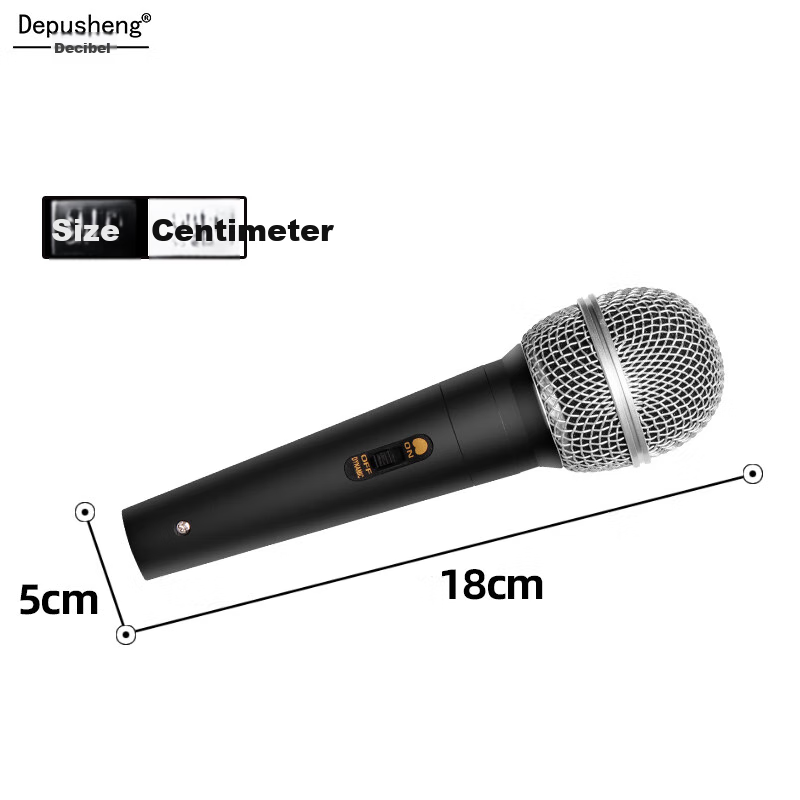 Depusheng Wired Microphone Singing Karaoke Home KTV Outdoor Speaker Speech Home...