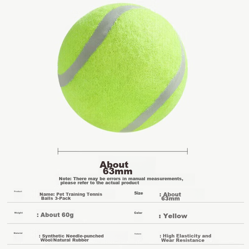 Youfanmeng Dog Toy Balls, Durable Outdoor Balls for Small, Medium And Large Dogs...