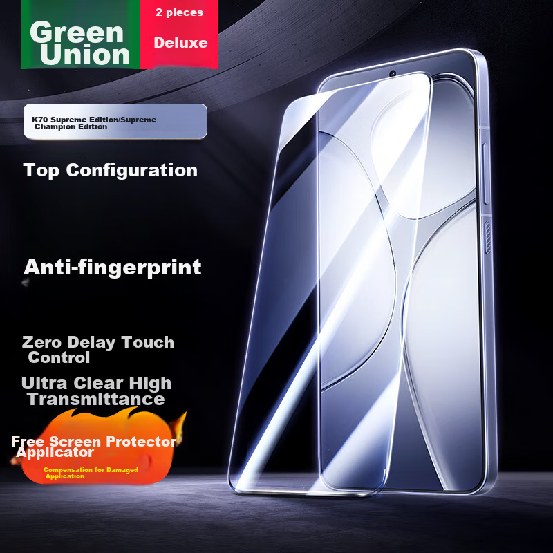 Lulian Tempered Glass Screen Protector for Redmi K70 Pro, Full Coverage Anti-Fin...