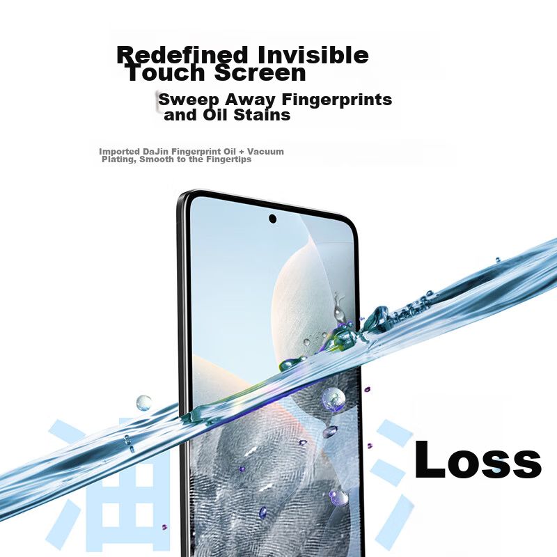 Lulian Tempered Glass Screen Protector for Redmi K70 Pro, Full Coverage Anti-Fin...