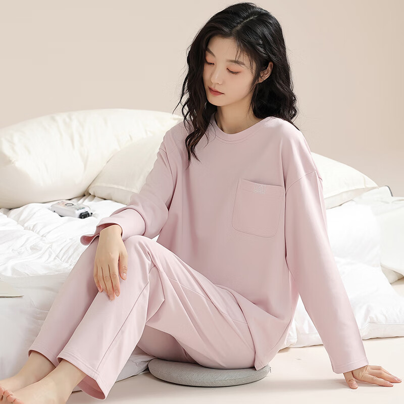 Langsha Women's Loungewear, Suitable for Outdoor Wear, Casual Round Neck Pullove...