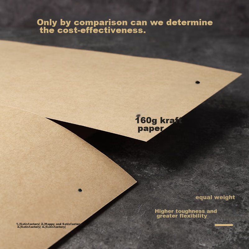 Elifo 100 Sheets A4 Kraft Paper 80g Kraft Printing Paper Kraft Voucher Cover Pap...
