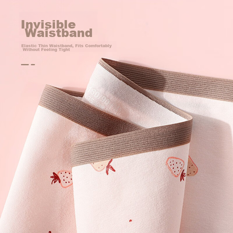 Langsha Women's Underwear, Cotton Crotch, Antibacterial, Mid-Rise, Cute, Seamles...