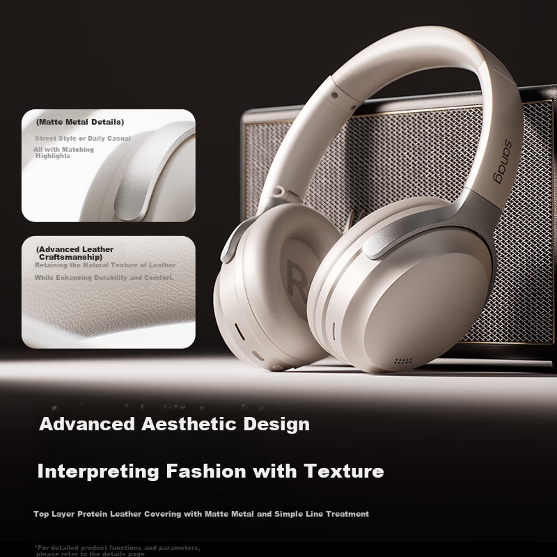 SANAG Sena D60S Headphones Headset Bluetooth Wireless Gold Standard Active Noise...