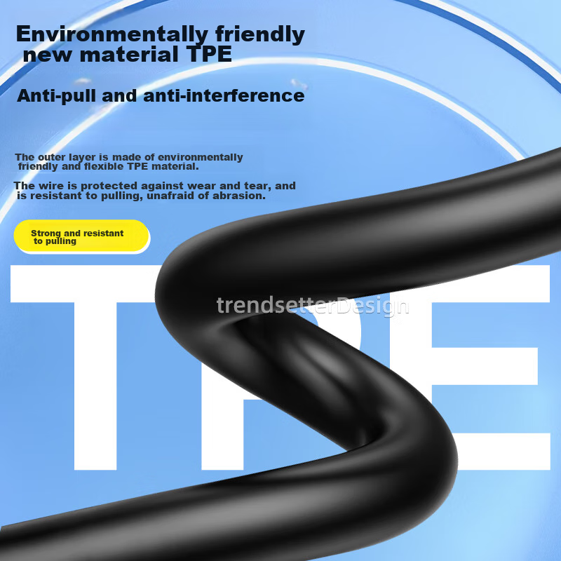 WinQian Compatible Samsung Data Cable, Double-Ended Type-C Charging Cable, 30cm...