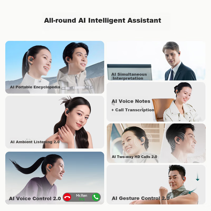 cleerARC 5th Generation Sound Arc Open-Ear AI Smart Dolby Audio Master Quality B...