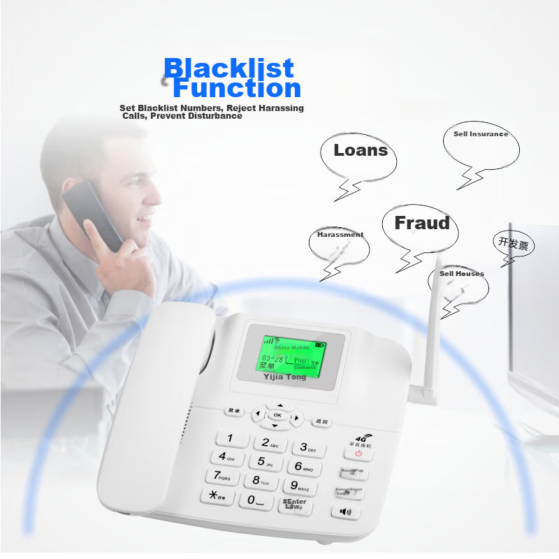 Yijiatong All-Network 4G5G Wireless Landline Phone with SIM Card, Recording Phon...