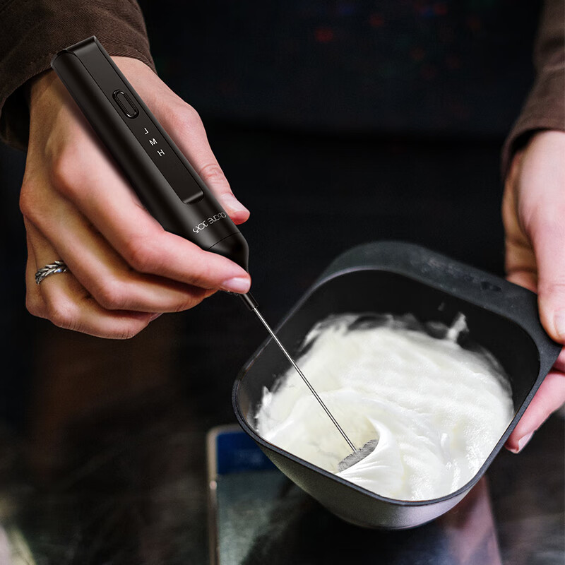 Circle Joy Electric Milk Frother, Rechargeable Cream Whipper, Coffee And Milk Fo...