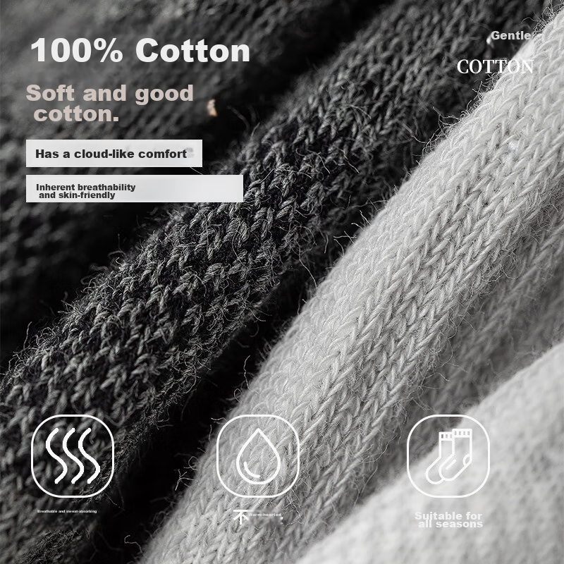 Maoren Men's Five-Toe Socks, Thin Short Socks, Pure Cotton Mesh Boat Socks, Odor...