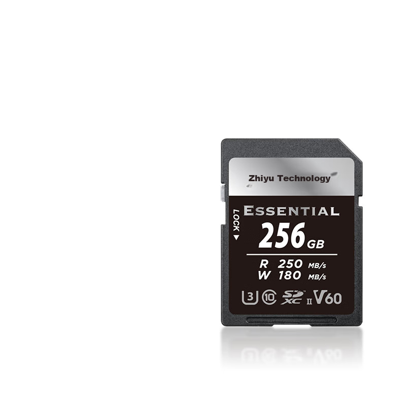 Zhiyu Technology 256GB SD Memory Card U3 V60 6K High-Speed Camera Storage Card M...