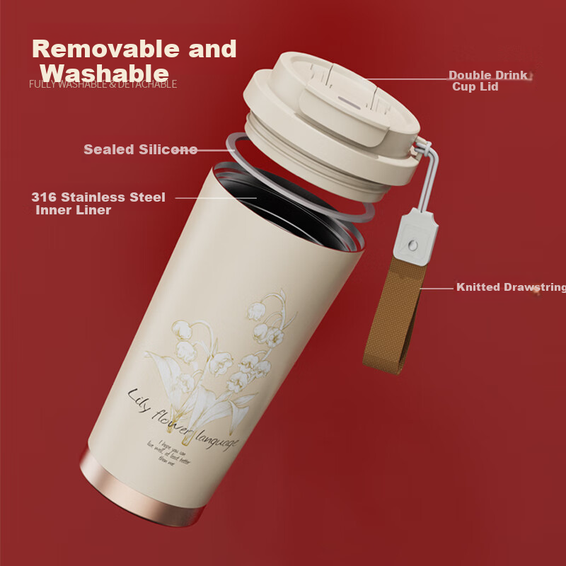 Mi Xiaoshu Insulated Cup Women's Water Cup High-value Goddess 38 International W...