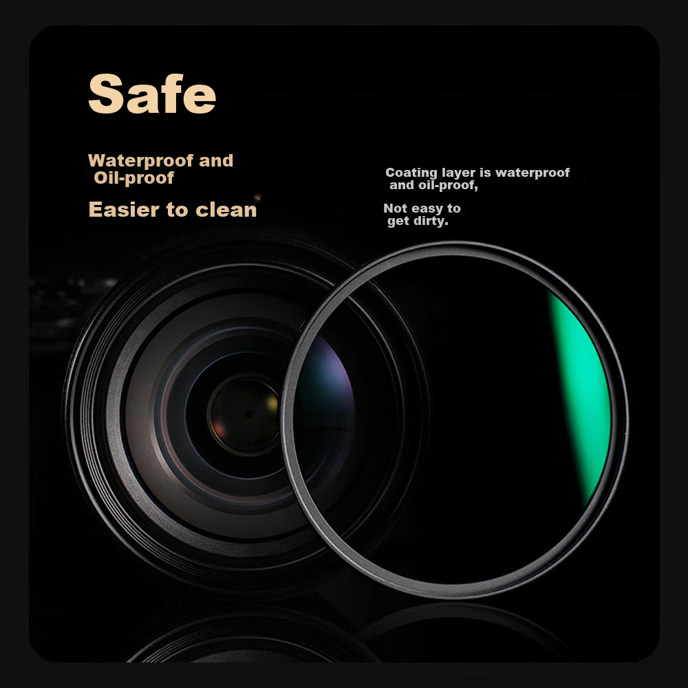 Zhuoer (K&F CONCEPT) UV Filter, Yipro Series MRC Ultra-Clear Coating, 99.6% Ligh...