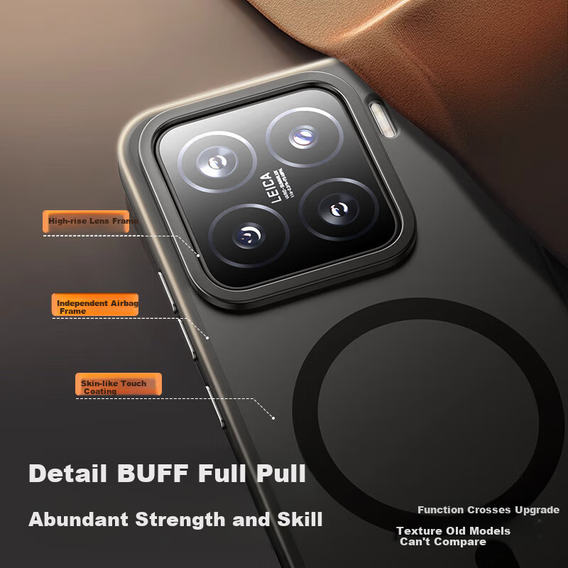 Yi'ou Magnetic Adsorption Protective Case for Xiaomi 15, Skin-friendly, Anti-dro...