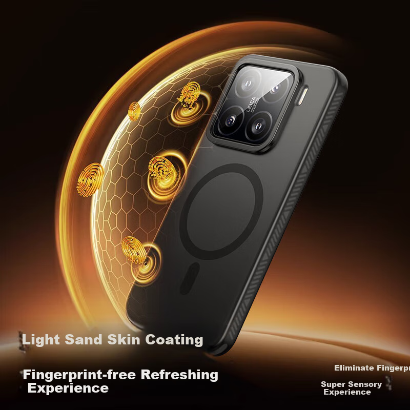 Yi'ou Magnetic Adsorption Protective Case for Xiaomi 15, Skin-friendly, Anti-dro...